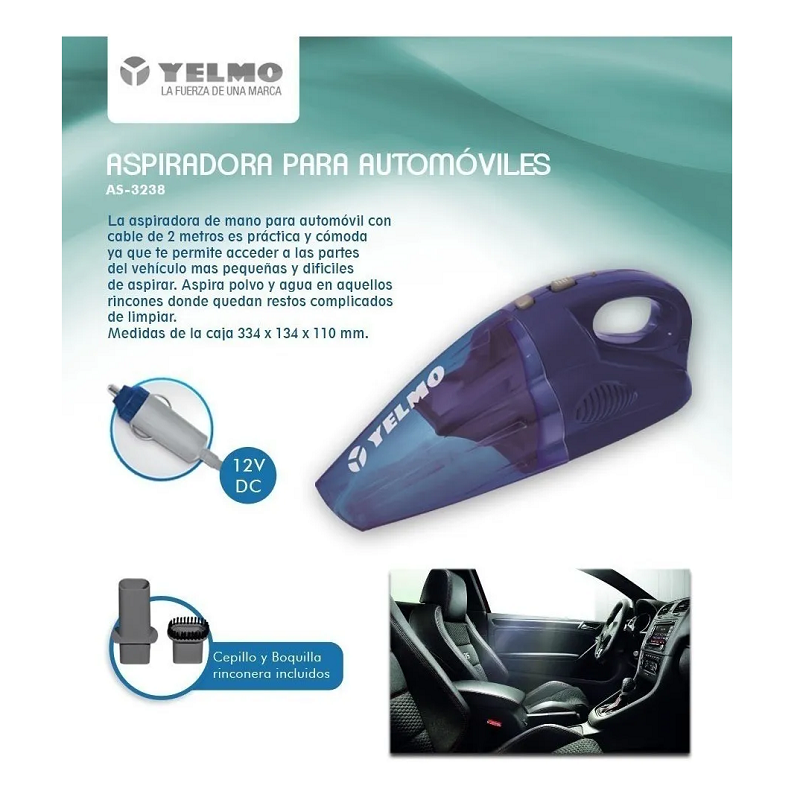 Aspiradora de mano Yelmo AS-3238 – Electro Club